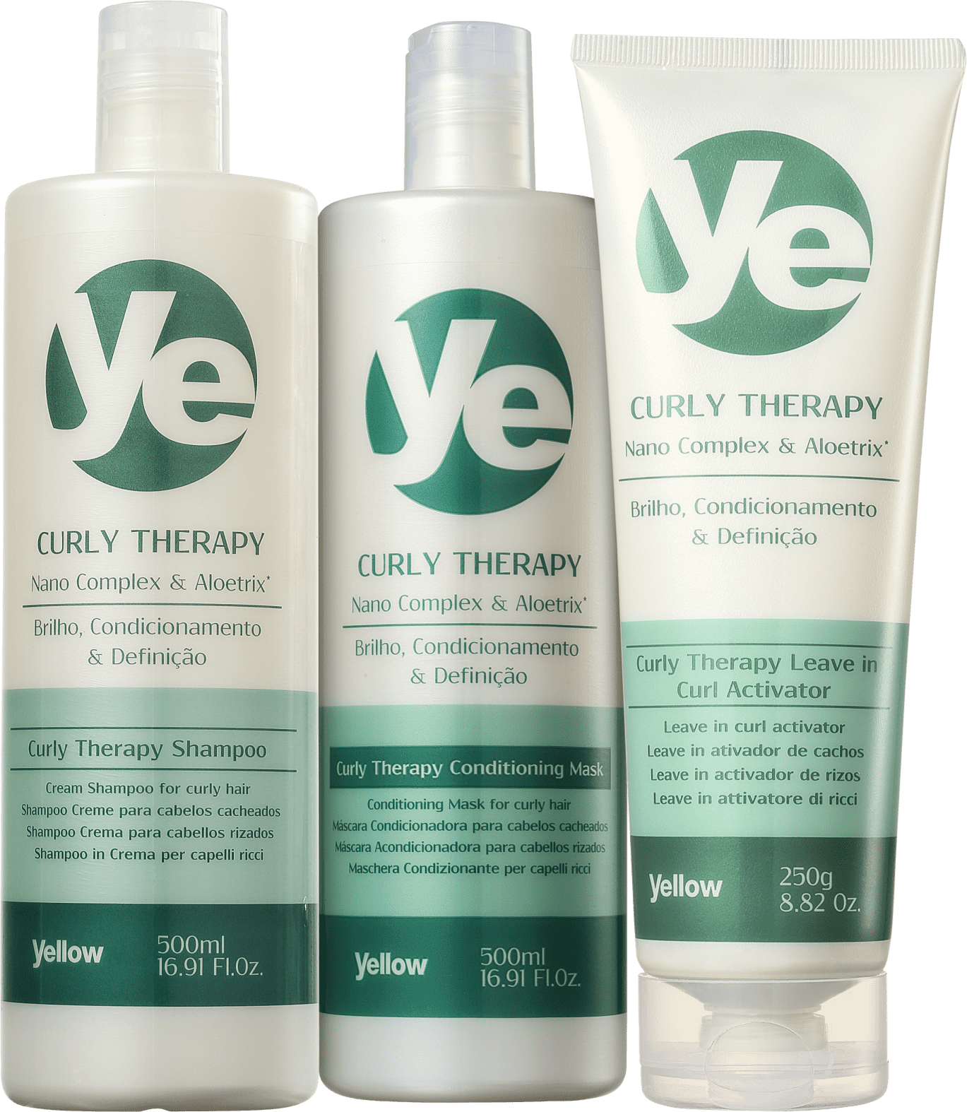 Kit Yellow Curly Therapy Activator (3 Produtos)