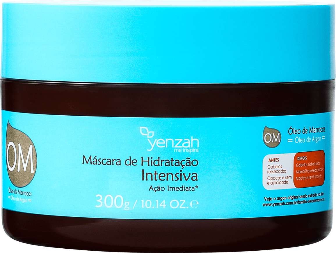 Yenzah OM Óleo de Marrocos - Máscara de Hidratação 300g