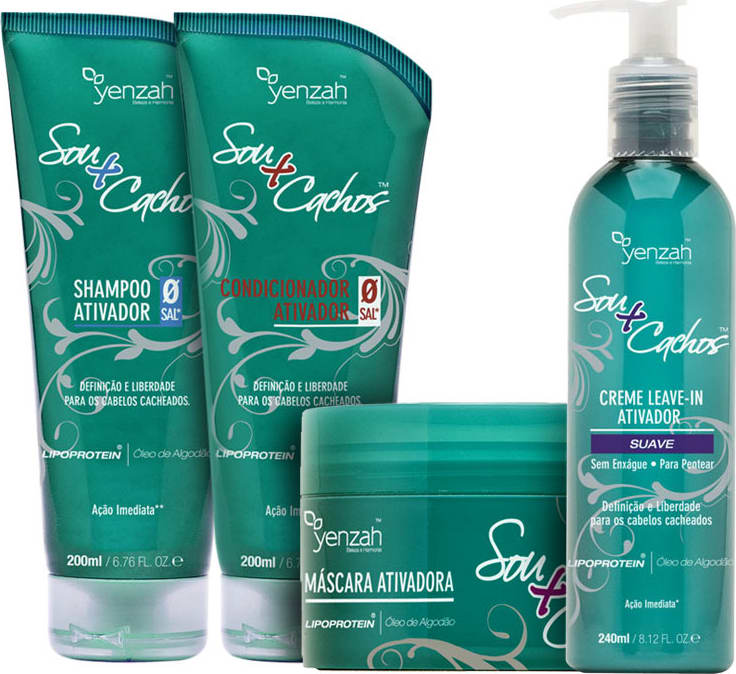 Yenzah Sou+Cachos Full Kit (4 Produtos)