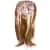Hairdo Castanho Com Mechas Douradas - Aplique Liso em Camadas 63cm