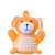 Orgânica Bath Toy Cachorrinho Laranja - Esponja de Banho