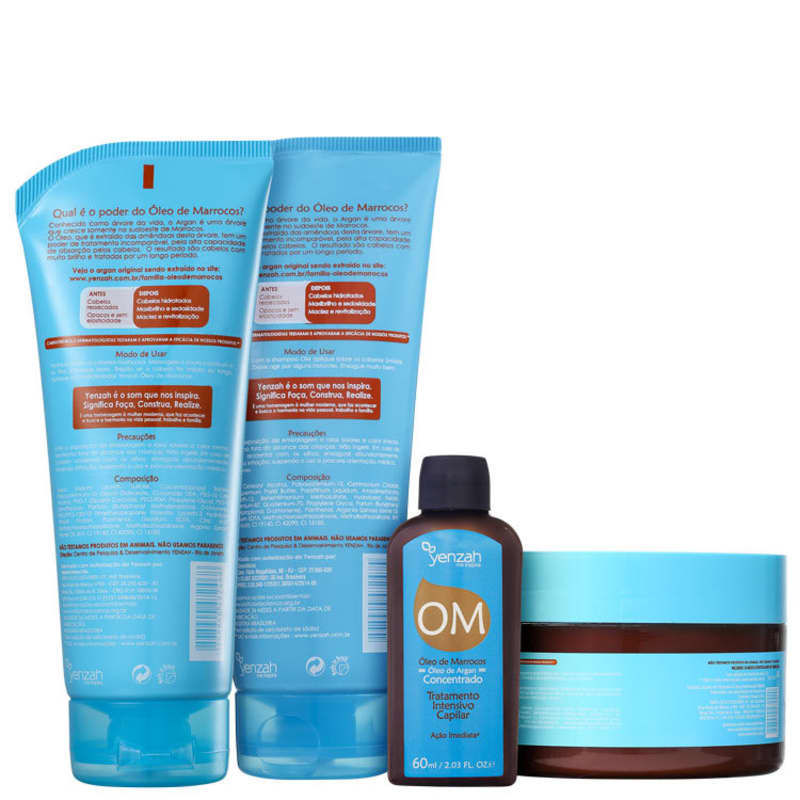 Kit Yenzah OM Óleo de Marrocos Argan Full (4 Produtos)