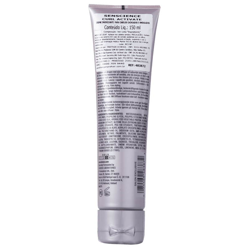 Senscience Curl Activating Energizing - Creme Ativador de Cachos 150ml