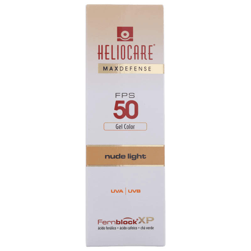 Melora Heliocare Max Defense Gel Color Nude Light FPS 50 - Protetor Solar com Cor 50g