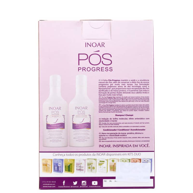 Kit Pós Progress (Shampoo e Condicionador) 250ml