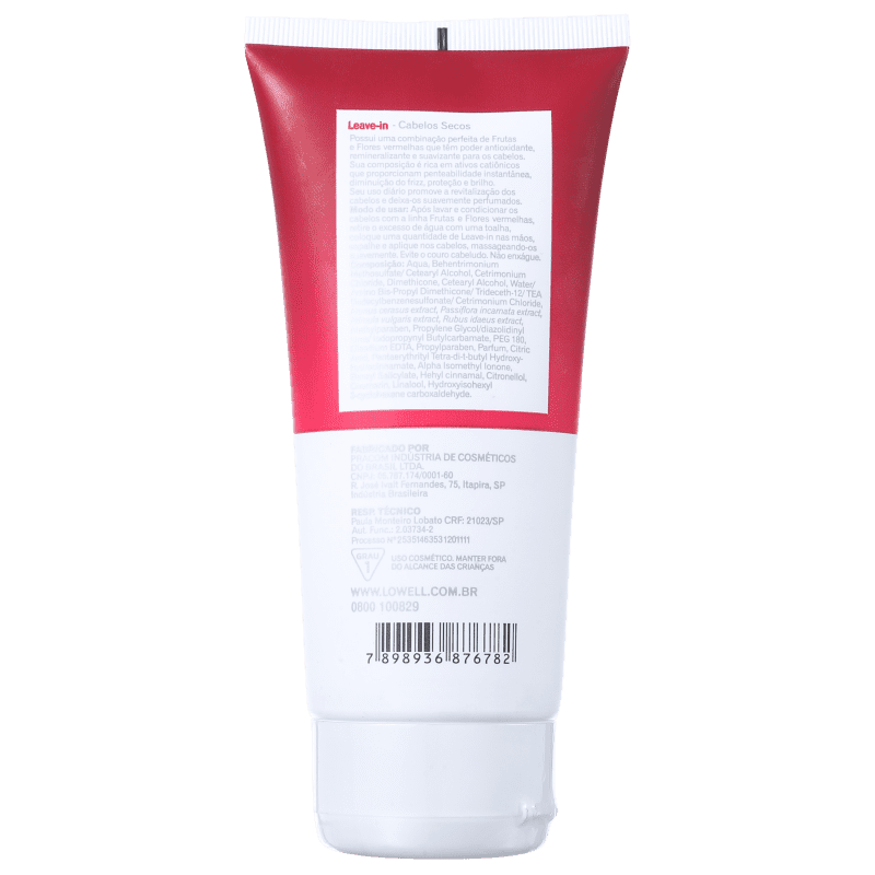 Lowell Frutas & Flores Vermelhas - Leave-in 180ml