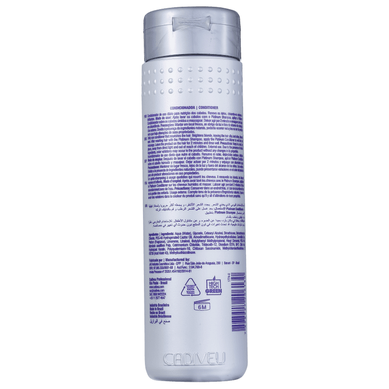 Cadiveu Professional Platinum - Condicionador 250ml