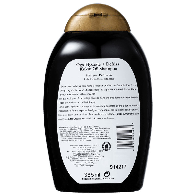 Organix Kukuí Oil - Shampoo sem Sulfato 385ml