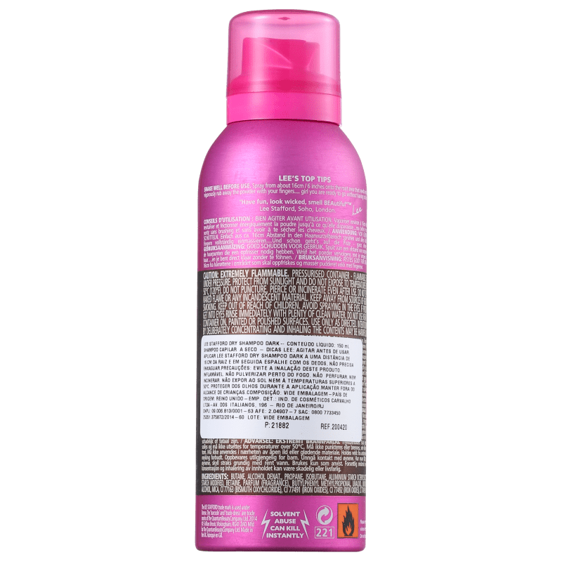Lee Stafford Dry Dark Brown - Shampoo a Seco 150ml