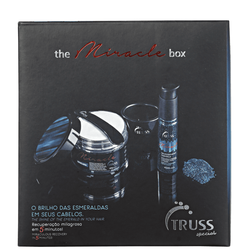 Kit Truss Miracle Microspheres Emerald com Pote e Espátula (2 Produtos)