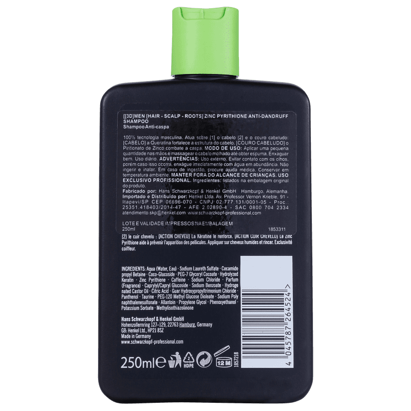 Schwarzkopf Professional 3DMension Anti-Dandruff - Shampoo 250ml