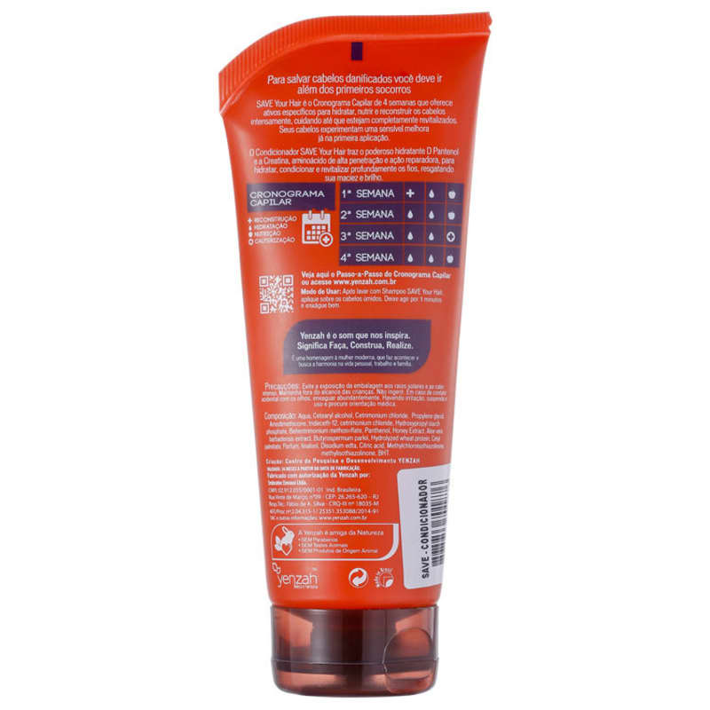 Yenzah Save Hidratante - Condicionador 200ml