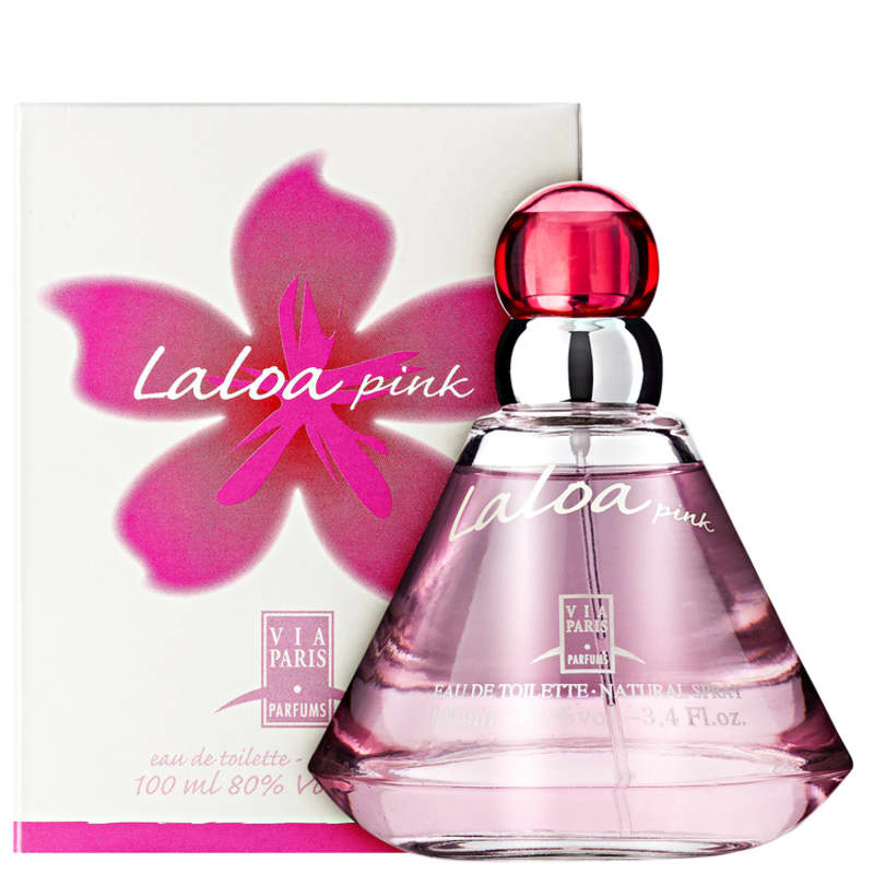 Laloa Pink Via Paris Eau de Toilette - Perfume Feminino 100ml
