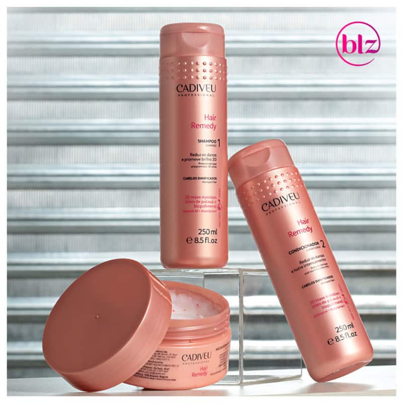 Kit Cadiveu Professional Hair Remedy Reparador (3 Produtos)