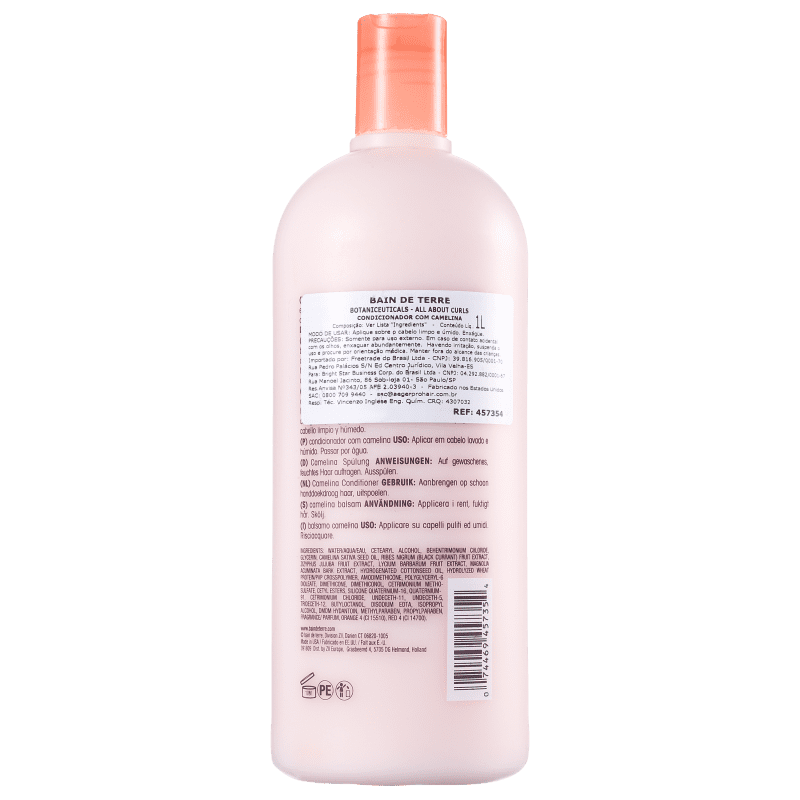 Bain de Terre All About Curls Camelina - Condicionador 1000ml