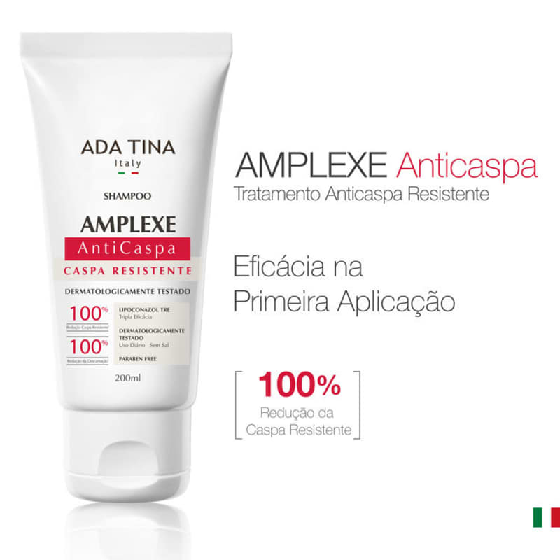 Ada Tina Amplexe Caspa Resistente - Shampoo Anticaspa 200ml