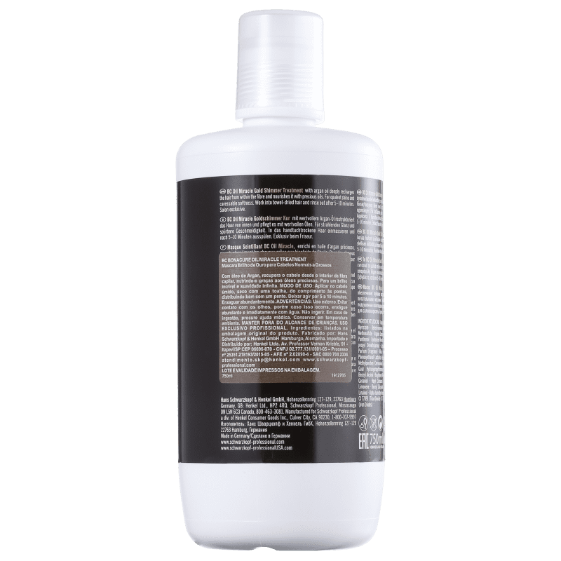 Schwarzkopf Professional BC Bonacure Oil Miracle - Máscara de Nutrição 750ml