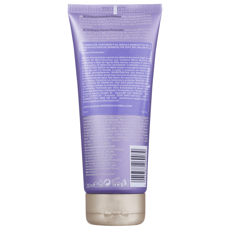Schwarzkopf Professional BC Bonacure Oil Miracle Barbary Fig - Shampoo 200ml