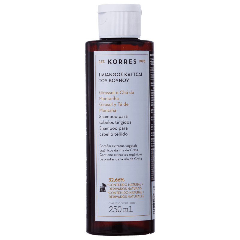 Korres Girassol e Chá da Montanha - Shampoo 250ml