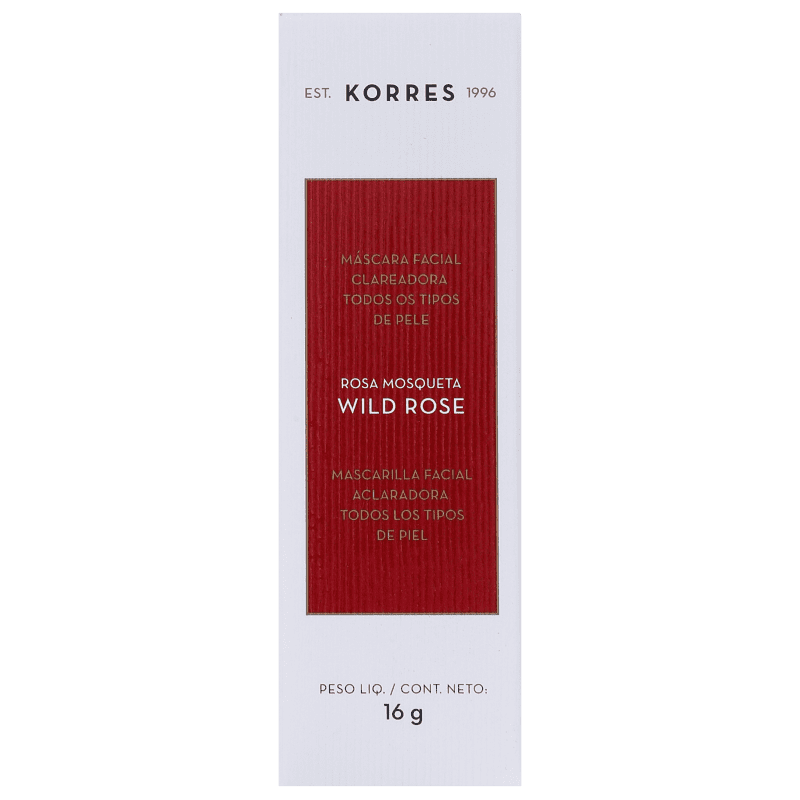 Korres Wild Rose - Máscara Clareadora 16g
