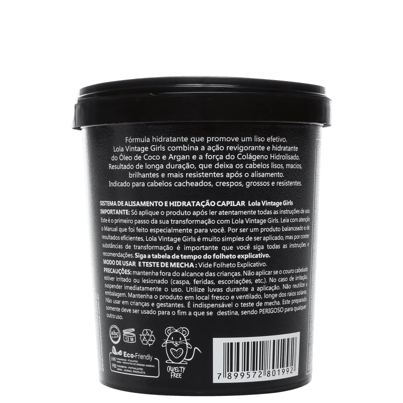 Lola Cosmetics Vintage Girls - Creme Alisante 850g