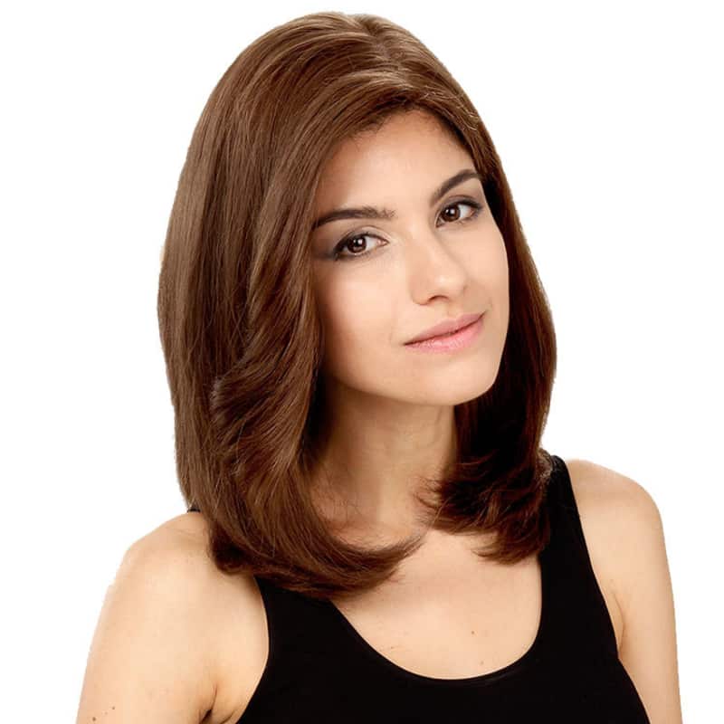 Crown Wigs Carol Castanho Médio/Claro/Louro Escuro - Peruca 35cm