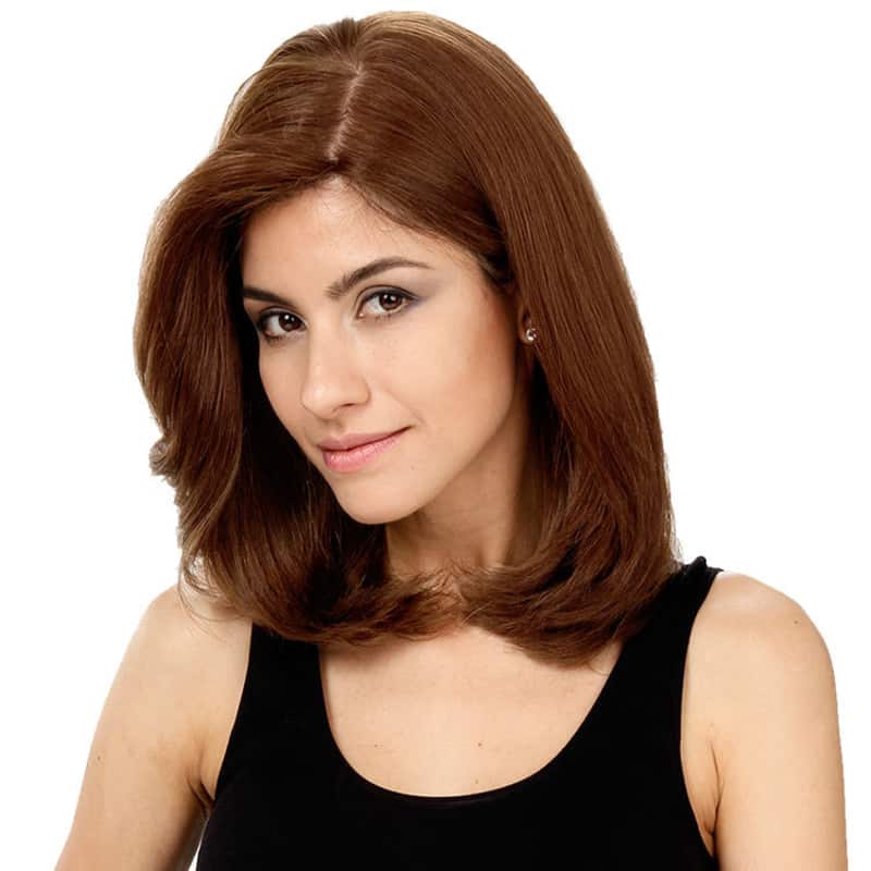 Crown Wigs Carol Castanho Médio/Claro/Louro Escuro - Peruca 35cm