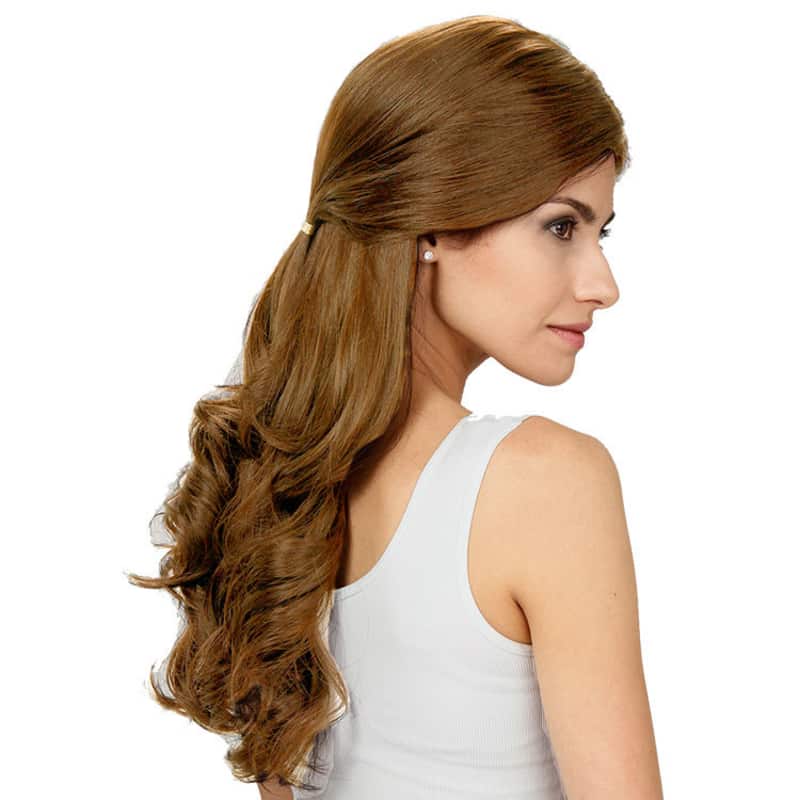 Crown Wigs Estela Castanho Claro/Louro Médio - Peruca 56cm
