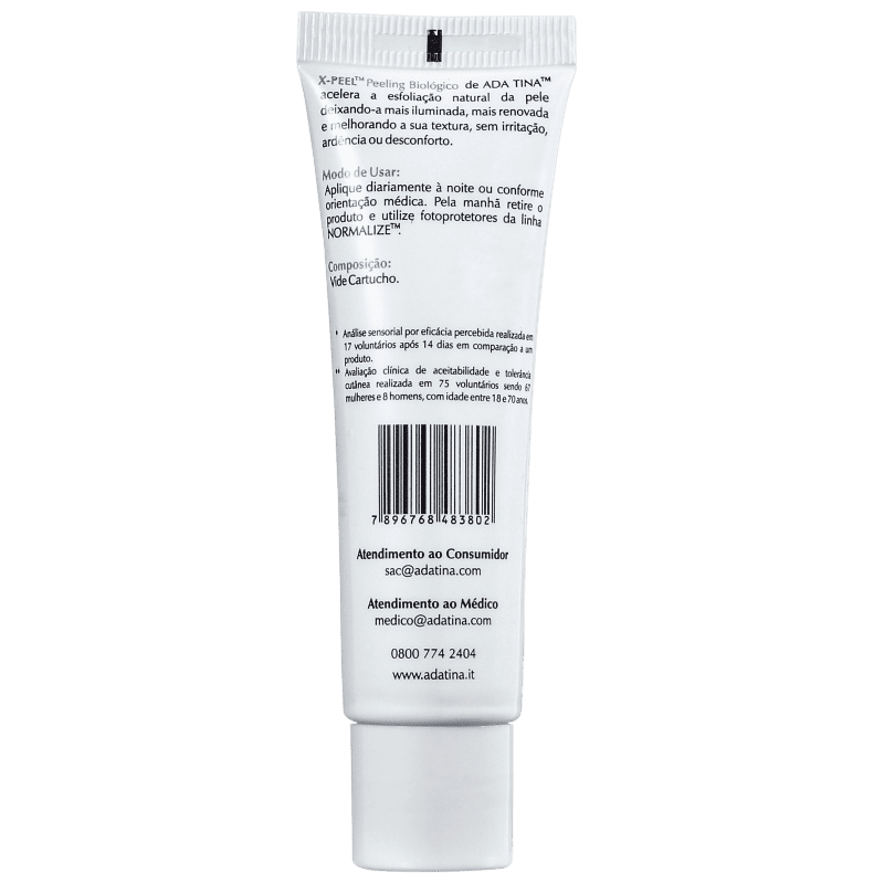 Ada Tina X Peel Peeling Biológico - Tratamento Facial 30ml