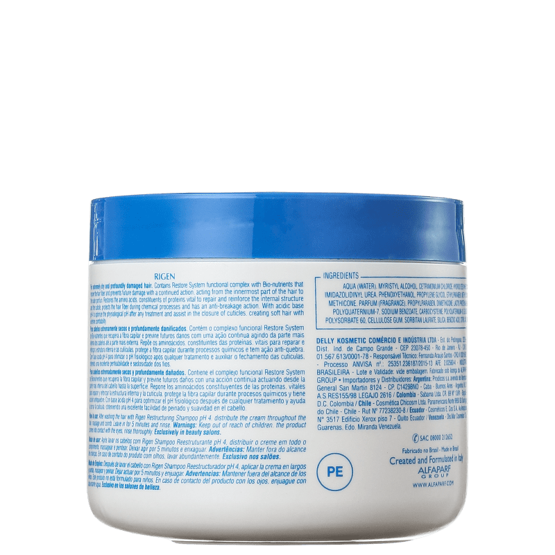 Alfaparf Rigen Restore System - Máscara de Reconstrução 500g