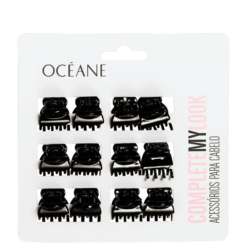Océane Complete My Look 145 Black - Prendedor de Cabelo (12 Unidades)