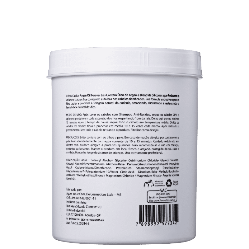 Forever Liss Professional Btox - Redutor de Volume 1000g