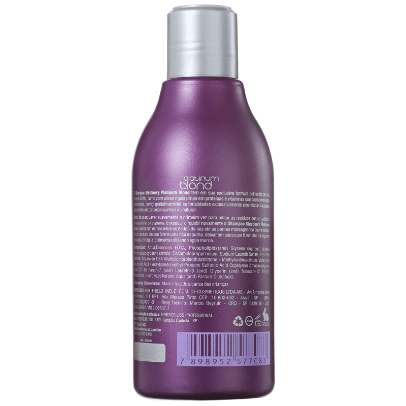 Forever Liss Professional Platinum Blond - Shampoo Matizador 300ml