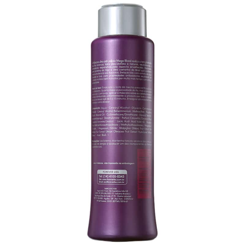 Forever Liss Professional Platinum Blond Mega Blond - Máscara Matizadora 500g