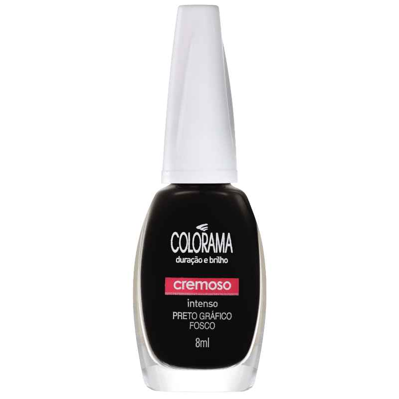 Colorama Forma em Cor Preto Gráfico Fosco - Esmalte 8ml