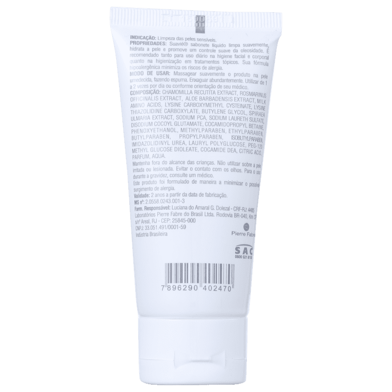Darrow Suavié Pele Sensível - Sabonete Líquido Facial 60ml