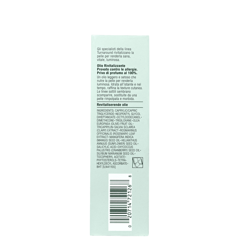 Clinique Turnaround Revitalizing - Óleo Hidratante Facial 30ml