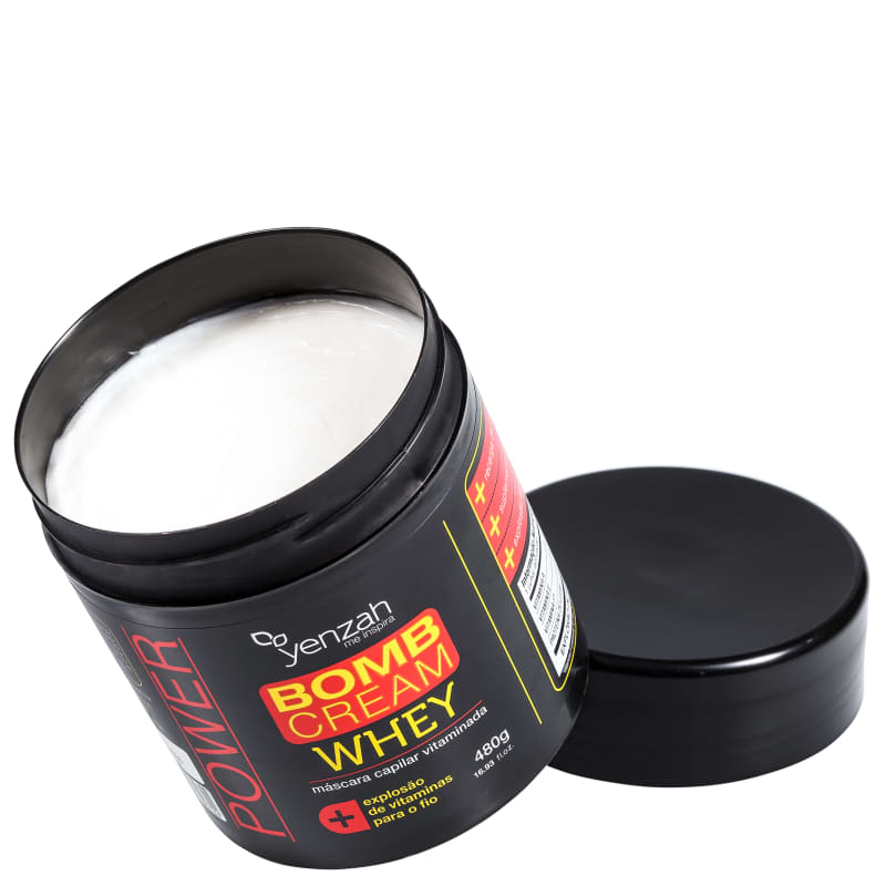 Yenzah Power Whey Bomb Cream - Máscara Capilar 480g