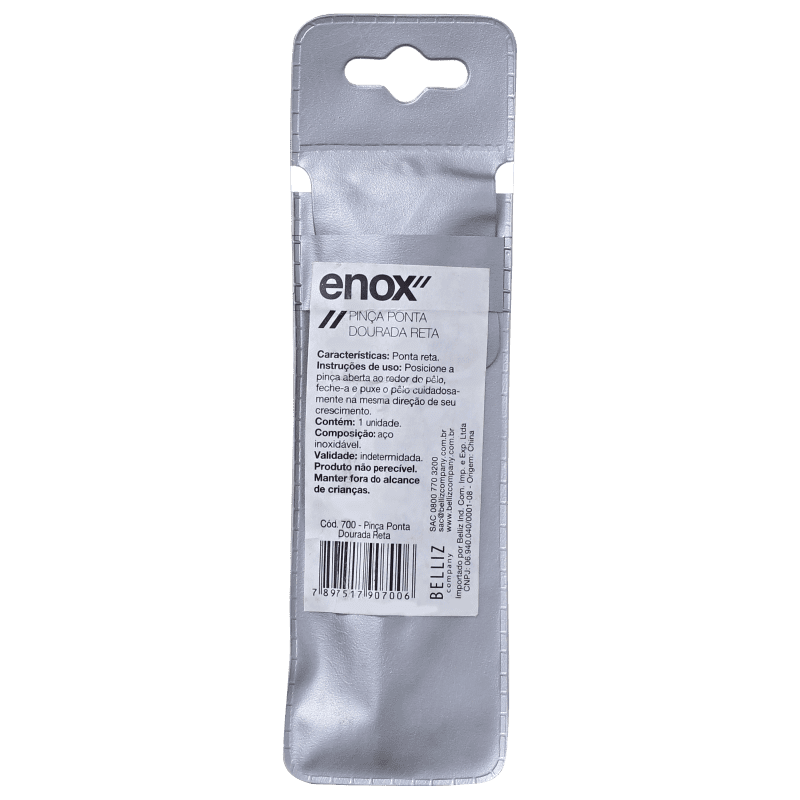 Enox Ponta Dourada Reta - Pinça