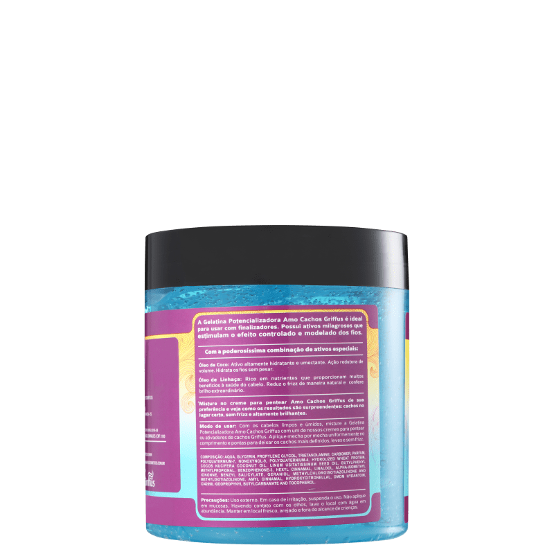 Griffus Amo Cachos Gelatina Potencializadora - Ativador de Cachos 550g