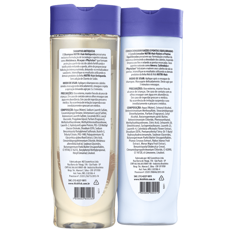 Kit Nick & Vick NUTRI-Hair Cabelos Fortes (2 Produtos)