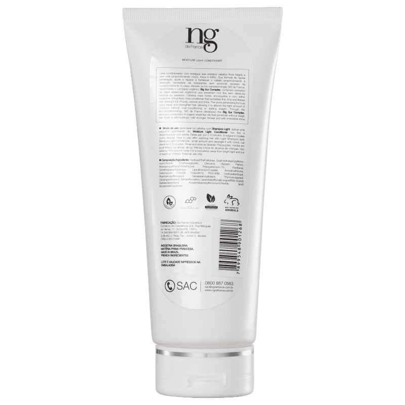 NG de France Light Moisture - Condicionador 200ml