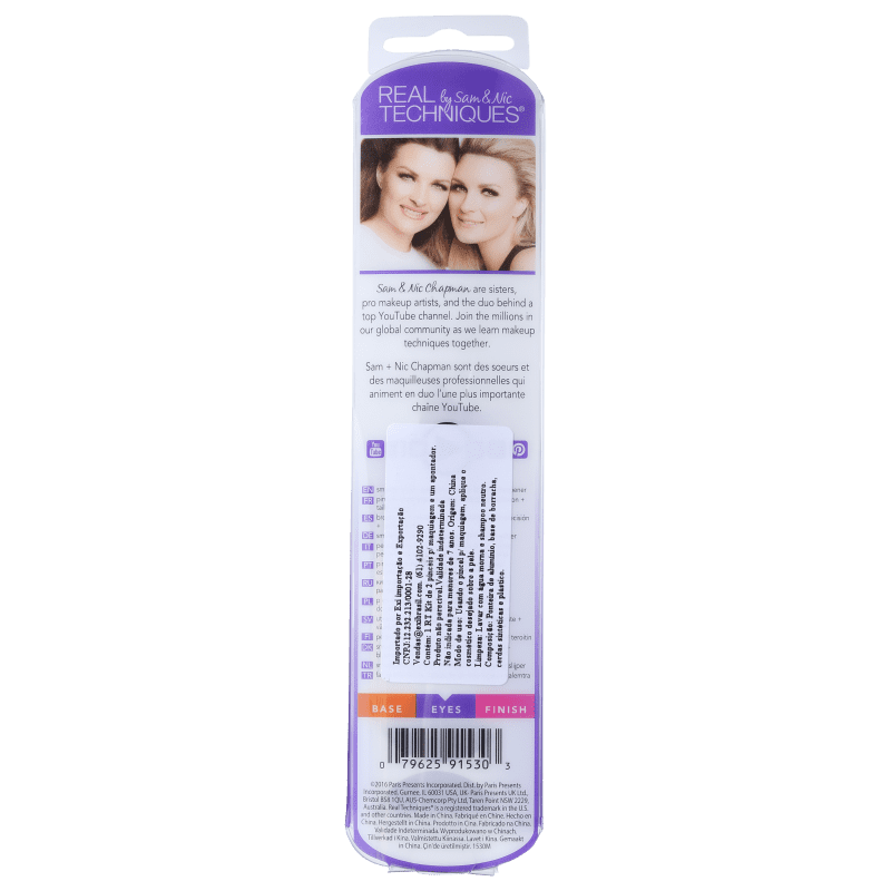 Real Techniques Kit de Pincéis Eye Smudge + Diffuse (3 Produtos)