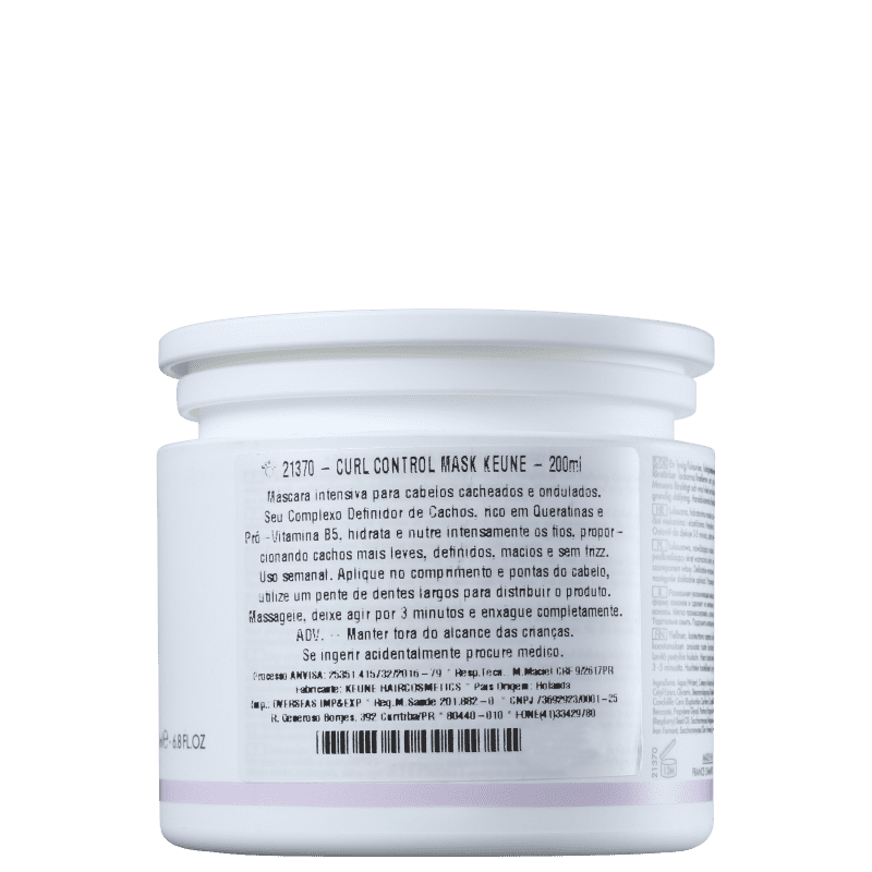 Keune Care Curl Control - Máscara de Hidratação 200ml