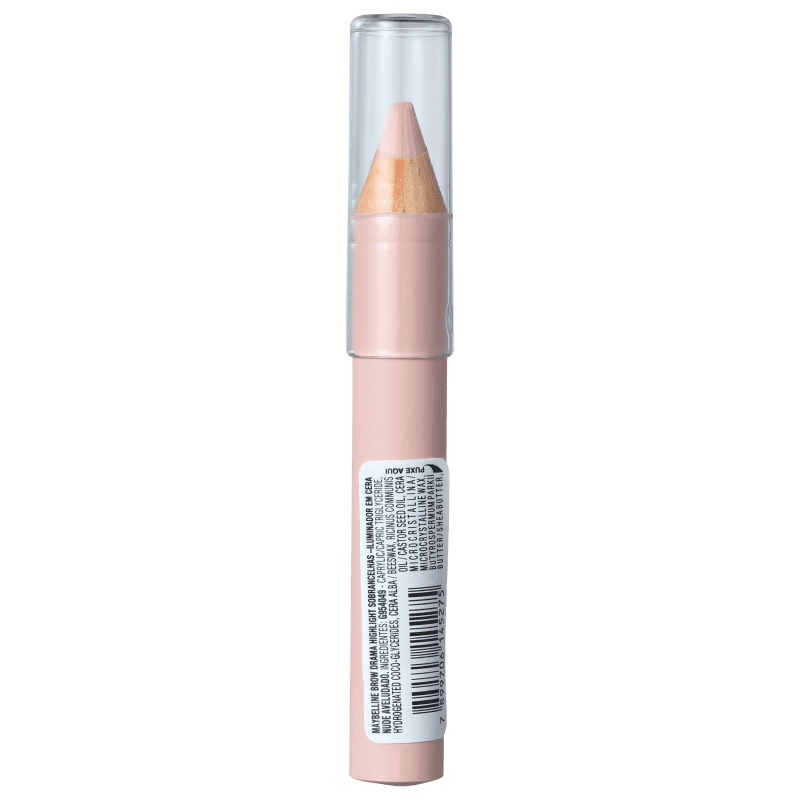 Maybelline Brow Drama Iluminador de Sobrancelhas Nude Aveludado - Lápis para Sobrancelha 1,5g