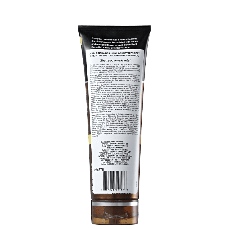 John Frieda Brilliant Brunette Visibly Brighter - Shampoo 245ml