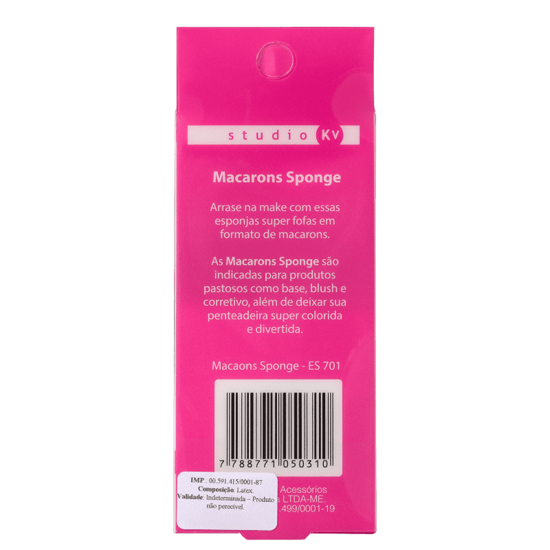 Studio KV Macaron Sponge - Esponja de Maquiagem 2un