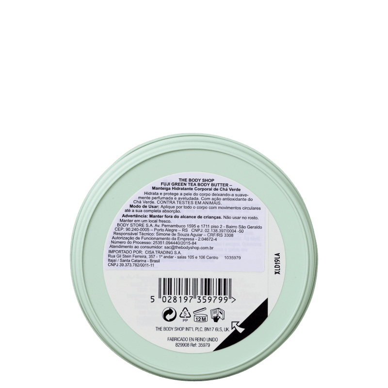 The Body Shop Fuji Green Tea - Manteiga Hidratante Corporal 200ml