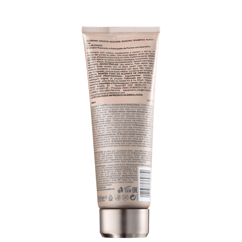 Schwarzkopf Professional BlondMe - Shampoo sem Sulfato 250ml