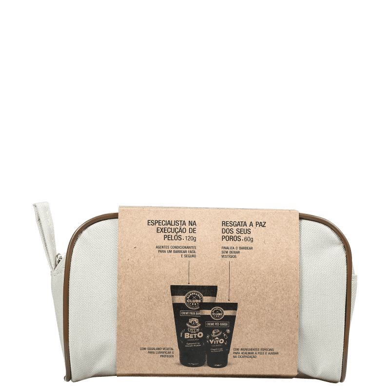 Kit Barbearia Clube O Barbear Perfeito (2 Produtos + Nécessaire)
